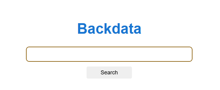Backdata Search Engine