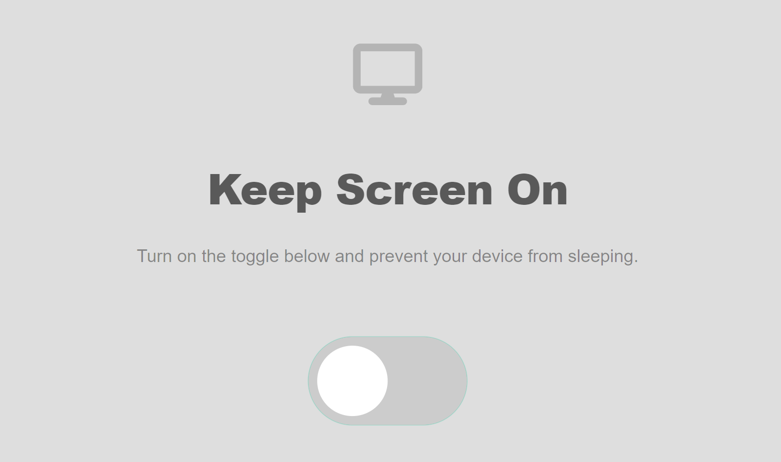 Keep Screen On